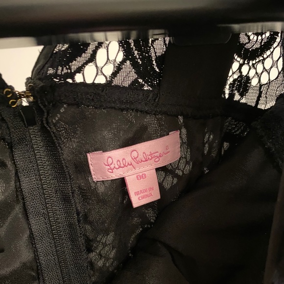 Lilly Pulitzer Rosaline Black Lace Dress - Never Worn - Size: 00 - Picture 3 of 7